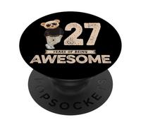 27th Birthday Boy Girl 27 Years Twenty-Seven PopSockets Adhesive PopGrip