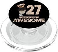 27th Birthday Boy Girl 27 Years Twenty-Seven PopSockets PopGrip for MagSafe