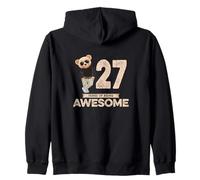 27th Birthday Boy Girl 27 Years Twenty-Seven Zip Hoodie