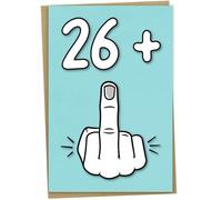 27th Birthday Card, 26 + 1, Funny Birthday Card for 27 Year Old Women or Men, A5