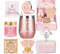 27th Birthday Gifts for Women Her, Happy 27th 27 Year Old Birthday Basket Gifts Box for Women Best Friends Female Daughter Sister Her Girlfriend Coworker Bestie Birthday Unique