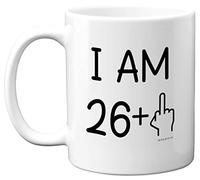 27th Birthday Gifts for Women Men, Rude Novelty Mug Middle Finger, Gag Joke Gifts, Perfect Funny Mugs for Birthday Present, 11oz Premium Ceramic Coffee Mug