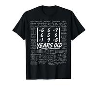 27th Birthday Matrix Determinant Math Nerd Funny Value Graphic T-Shirt, Men, Black, XL