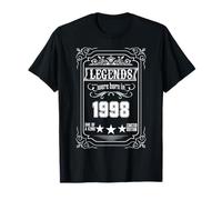 27th Birthday Tee Vintage Legends Born in 1998 27 Years Old T-Shirt