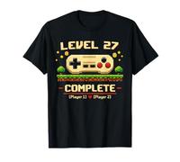 27th Wedding Anniversary Gamer Vintage Level 27 Complete T-Shirt