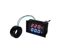 27VA Voltage Ammeter AC 10A 50A 100A 200A 500A 1000A LED Digital Voltmeter Ampere Meter AC 60-500V Volt Amp Meter Teser Guage(White shell,AC500A)