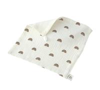 27x27cm Baby Square Towel 4-Layers Infant Saliva Cartoon Print Face Breathable Hand Burp Cloth Lightweight Muslin Cloth