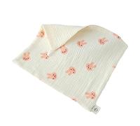 27x27cm Baby Square Towel 4-Layers Infant Saliva Cartoon Print Face Breathable Hand Burp Cloth Travel Friendly Baby Muslin Towel