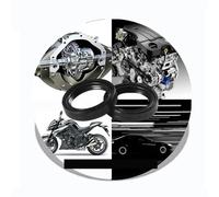 27x37x7.5 27 * 37 Front Shock Fork Damper Shaft Oil Seal Retainers 27 37 Dust Cover For CG125 CG 125 CB100 CL CB 100 CL100 S(2pc Seal 2pc Cover)