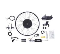 28''/ 29''/700C E-bike Conversion Kit Wheel 48V 1000W brushless Gearless Motor Electric Bike Conversion Kit 120kg Loading Capacity Electric Bicycle Kit 45-55km/h with 2 Brake Levers (Rear)