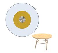 28-40" Kitchen Turntable Glass Lazy Susan Table Top Centerpiece Rotating Tray for Family Gatherings Restaurant(Gold,90cm(35in))