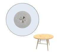 28-40" Kitchen Turntable Glass Lazy Susan Table Top Centerpiece Rotating Tray for Family Gatherings Restaurant(Silver,100cm(40in))