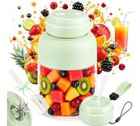 28/45 Oz Portable Wireless Juicer Cup, 38-Blade Large Capacity Blender Bottle, 3-Speed Rechargeable Smoothie Maker, Portable Blender for Juice, Smoothie, Milkshake, Gym & Home (45 Oz/1300ml, C)