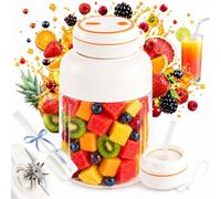 28/45 Oz Portable Wireless Juicer Cup, 38-Blade Large Capacity Blender Bottle, 3-Speed Rechargeable Smoothie Maker, Portable Blender for Juice, Smoothie, Milkshake, Gym & Home (45 Oz/1300ml, B)