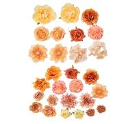 28/49Pcs Artificial Flower Buds 4-10cm For Craft Wedding Bouquets Flower Arrangements Cake Decoration Hair Accessories Silk