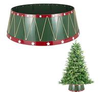 28.4inch Christmas Tree Skirt Foldable Xmas Tree Stand Base Cover Collar Trunk Basket Ring for Tree Decorations