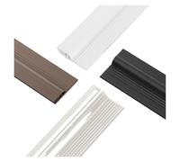 28/50mm Height Door Bottom Weatherstripping Windproof Dust Insect Prevention Self-Adhesive Triple-Thickening Window Seal Strip(Brown S)