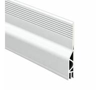 28/50mm Height Door Bottom Weatherstripping Windproof Dust Insect Prevention Self-Adhesive Triple-Thickening Window Seal Strip-Upgraded White 1m