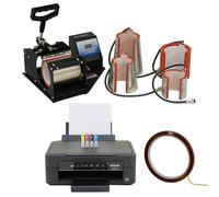 28 5in1 Vinyl Cutter Sublimation Printer Heat Press Plotter Machine