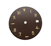 28.5mm disc Fit for Seiko Modified dial Luminous Literal for NH35A Movement A7(A7-1brown-28.5mm)
