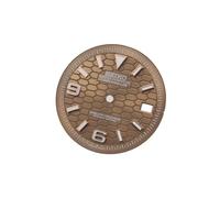 28.5mm Watch Dial Hexagon Pattern BGW9 Lume for Rolex/Seiko | Date Window DIY Watchmaker Components Tool Replacement Parts Casual Men