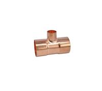 28.6-42mm Copper Pipe Fitting Reducing Tee Type Welding Tube Connector 3 Ways Air Conditioning Refrigeration Parts(35-12.7-35)