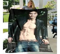 (28, 75x90cm) The Vampire Diaries Damon salvatore blankets warm flannel blankets picnic blanket home travel blanket bed linings birthday gift