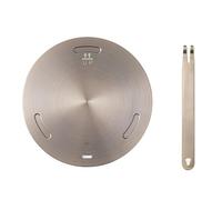 28 cm Heat Diffuser Plate, Induction Hob Converter Plate Stainless Steel Cooking Induction Adapter Simmer Plate for Electric Gas Glass Cooktop Hob Ring, Induction Cooktop Converter Plate with Handle