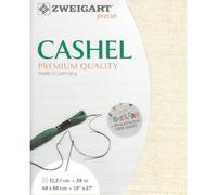 Zweigart 28 Count Cashel Linen Cream 50x70cm (19.5x27.5 inches)- Fat Qtr