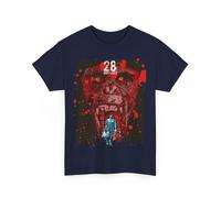 28 Days Later Movie T Shirt Unisex Heavy Cotton Tee Blue 3XL