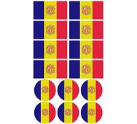 28 Flag Stickers for Bikes, Motorcycles, Accessories. (Andorra)