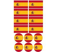28 Flag Stickers for Bikes, Motorcycles, Accessories. (ESPAÑA)