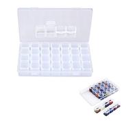28 Grids Bead Storage Box Diamond Embroidery Box diamond painting storage bead storage diamond art storage box Clear Bead Container for Beads Art DIY Crafts Jewelry