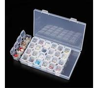 28 Grids Diamond Embroidery Box, Jewelry Organizer Boxes, Nail Rhinestones Storage Case, Diamond Storage Box Beads Organizer Case for Jewellery Beads Earring