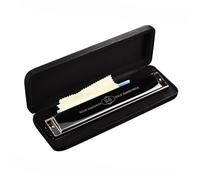 28 Hole Harmonica C Key Octave/Tremolo Professional Mouth Harmonica Mini Musical Instruments(Tremolo BK)