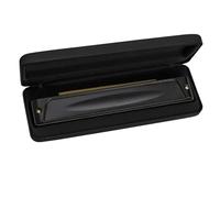 28-hole Polyphonic Accented C-tone Professional Performance-level Harmonica(Black)