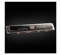 28 Holes C Key Harmonica Professional Portable Tremolo Mini Harps Woodwind Instruments Harmonicas for Beginners (Color : 01)