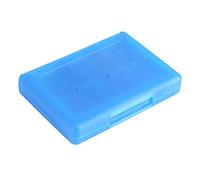 28 in 1 Games Case Plastic Anti Shock Holder Memory Micro Memory Card Carry Case for 3DS DSL DSI LL Storage Box (Blue)
