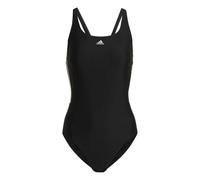 (28 in, Black/White) Adidas Womens/Ladies 3 Stripes One Piece Swimsuit
