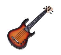 28 Inch Silent Electric Ukulele Bass Guitar - 4 String with Canada Maple Neck and Sunburst Finish