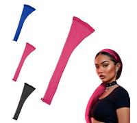 28 Inches Long Hair Weave Sleeve Cap, Loc Sleeve For Dreadlocks Women, Extra Long Wig Breathable Stretchy With Elastic For Bun Faux Hair, For Black Women (Pink)