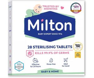 28 Milton Sterilising Tablets -Kill 99.9% of Germs