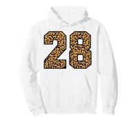 28 Number Leopard Twenty-Eight Team Sports Varsity Matching Pullover Hoodie