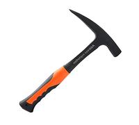 28 oz Geological Hammer, Brick Hammer Geological Hammer Pointed Rock Hammer Stone Chipping Hammer Double Head Rock Pick Hammer Geological Exploration Hammer with Pointed Tip Shock Reduction Grip