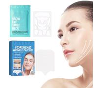 28 pcs Anti Wrinkle Patches, Silicone Patches Wrinkles, Facial Patches for Overnight, Silicone Face Patches for Eye, Mouth, Forehead Wrinkles, Reusable, Suitable for All Skin Types