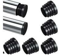 28 PCS Black Round Tube Plastic Plugs End Caps (19mm)