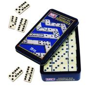 28 pcs Double Six 6 Dominoes Set Tin Box Traditional Board Travel Game Toy