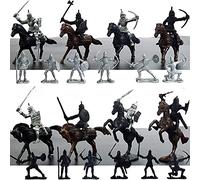 28 Pcs Knight & Horses Soldier Toys Army Men Action Figures, Medieval Soldiers Figures Toy for Kids Learning Historical Warfare, Role-playing And Giving Creative Gifts