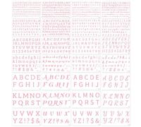 28 Pcs Letter Stencils for Painting, Reusable Plastic Number and Alphabet Stencils for Crafts Wood Art Projects, Journaling Stencil for Journal Notebook, Diary, Scrapbook, 9.8 x 5.9 Inch