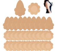 28 Pcs Nipple Covers Kit, Boob Tape Nipple Pads Breast Tape Boobtapes Push Up for Breast Lift and Support, Including Flower-Shaped and Support Lifting Boob Tape, Suitable for Women in Daily Occasions